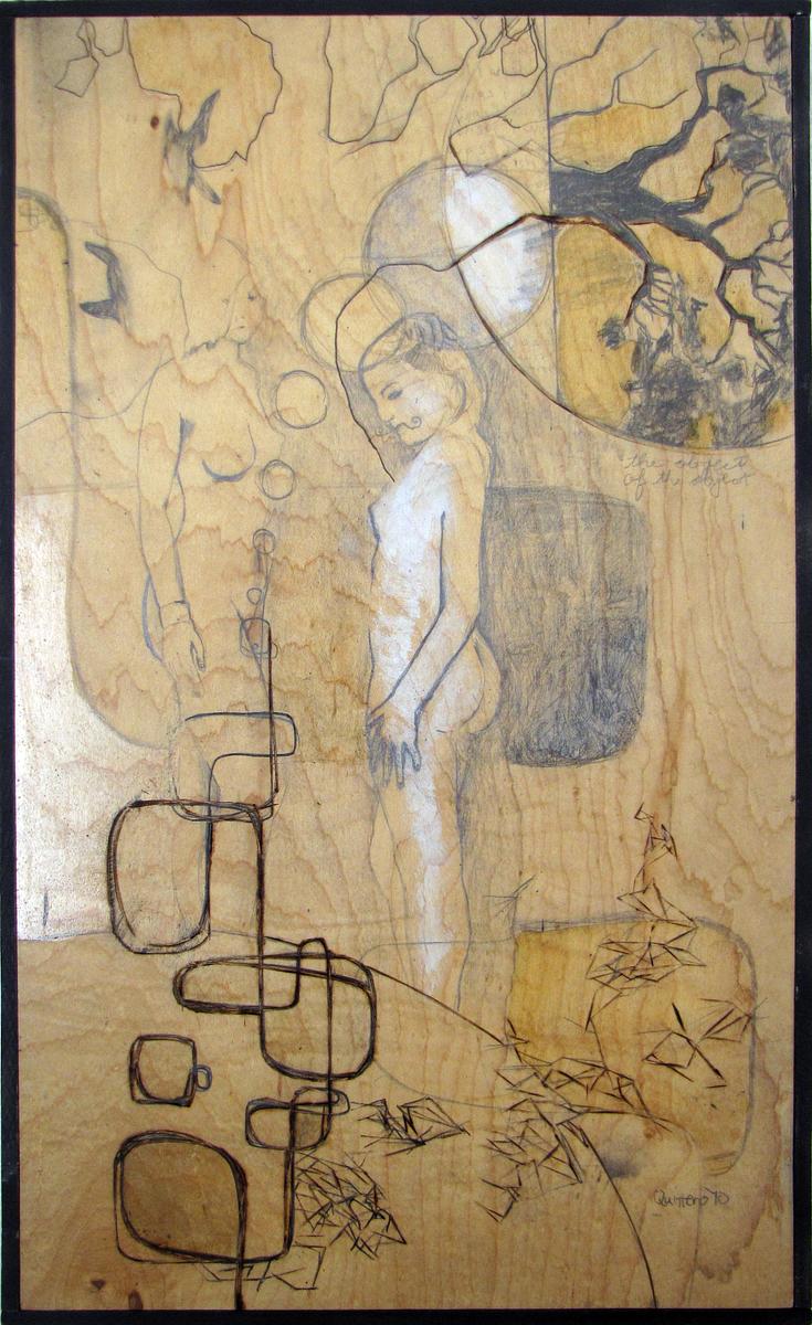 figurative abstract surrealist mixed media