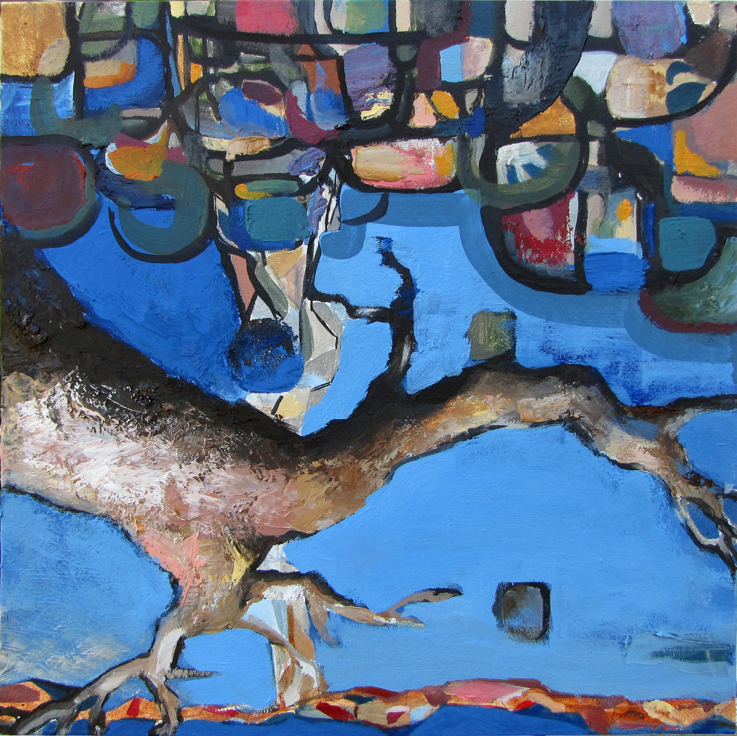 Jordan Quintero, Painting, Contemporary Art, Contemporary Figurative Painting, Mythological Art, Surrealist Art, Urban, Organic, Street Art, Trees, Transformation, Visonary Art