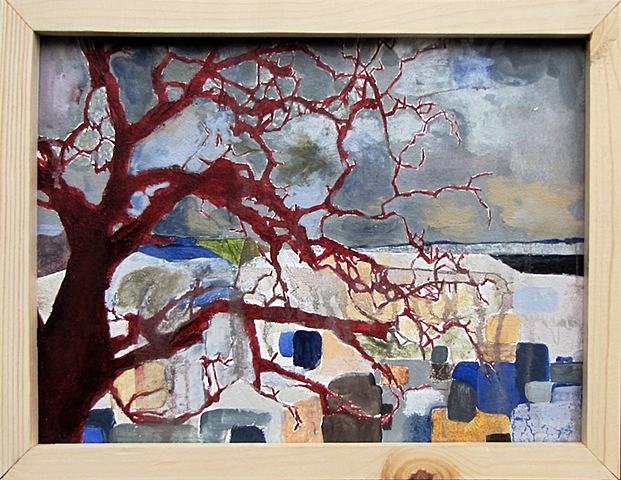 Jordan Quintero, Painting, Contemporary Art, Contemporary Figurative Painting, Mythological Art, Surrealist Art, Urban, Organic, Street Art, Trees, Transformation, Visonary Art